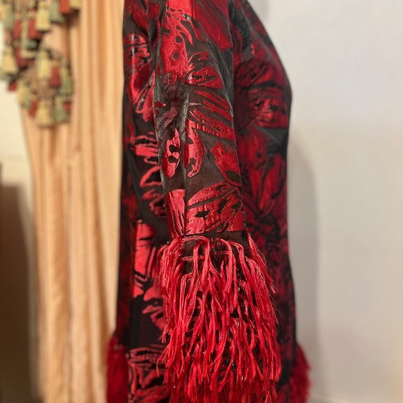 ESY Studio EY Red and Black Floral Jacket - Picture 3 of 9